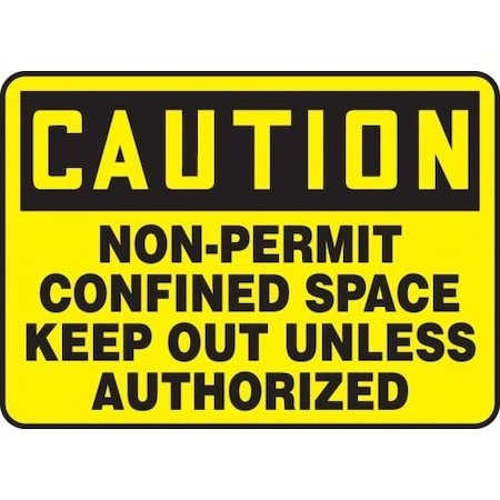 OSHA CAUTION SAFETY SIGN NONPERMIT MCSP617VA